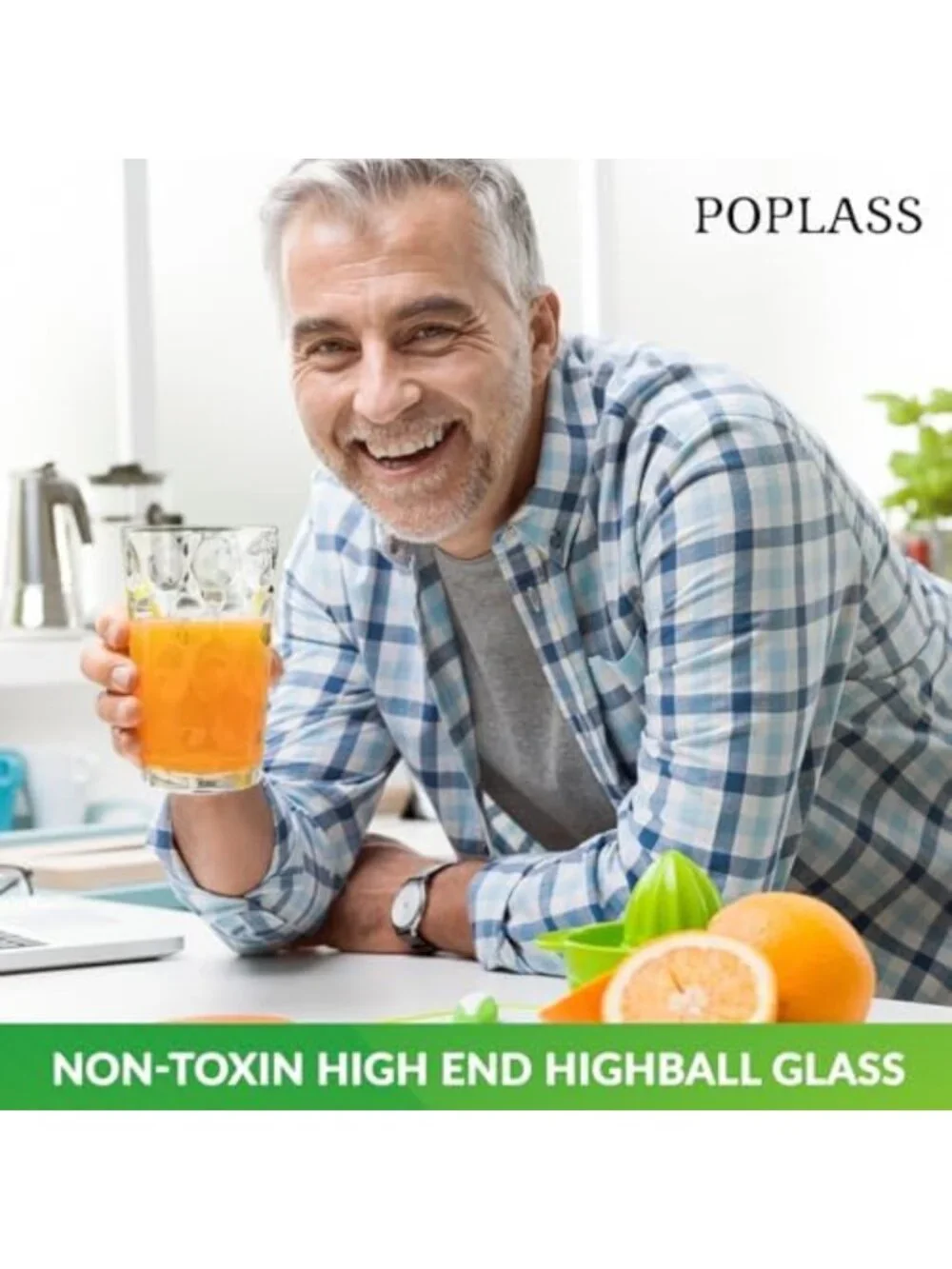 18-Piece Drinking Glass Set - Highball, DOF & Juice Glasses for Family Use